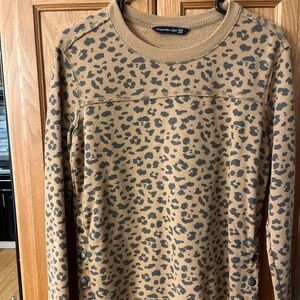 Abercrombie and Fitch cheetah print sweatshirt